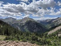 During a run on Hope Pass in Colorado USA 