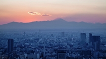 Dusk on Tokyo and Mount Fuji  by Simon Byrne x-post rJapanPics