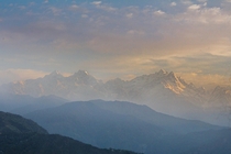 Early Morning View of MT Kanchenjunga of Himalaya Range  Pelling- Sikkim India  OC