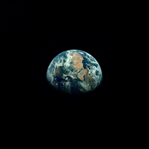 Earth from Apollo  photographed by Astronaut Michael Collins