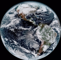 Earth from NOAAs GOES- Satellite 