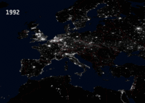 Earth from Space Night lights  vs 