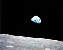 Earthrise by astronaut William Anders Earth seen from the Moon during Apollo  link to article about the taking of the picture in comments 