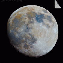 Earths Moon and the International Space Station photographed by Alexandru Barbovschi on  March  