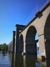 Eastern rsta Bridge viewed from Sdermalm Stockholm Sweden 