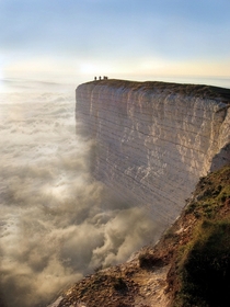 Edge of the Earth in Beachy Head England Photographer unknown 
