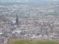 Edinburgh Scotland as seen from Arthurs Seat 