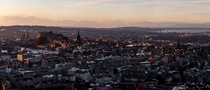 Edinburgh Scotland Wintery sunset a few days ago The full size image prints over  inches across