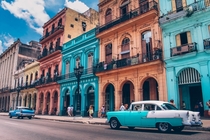 Elegant Facades and Pastel Coloring highlight the Neo-Classical styles of Havana Cuba photo by-Augustin de Montesquiou