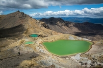 Emerald Lakes Tongariro National Park New Zealand  OC