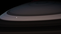Enceladus on Saturn 