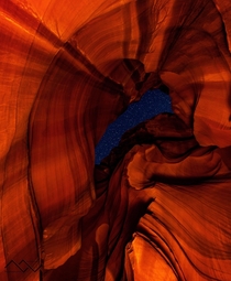 Enjoyed the sight of a star filled night sky from inside Antelope Canyon Arizona 