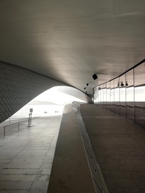 Entrance for the MAAT Museum in Lisbon Portugal