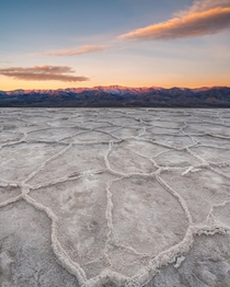 Epic Glow at Badwater Basin Death Valley National Park CA 