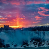 Epic sunrise over Niagara Falls
