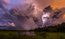 Epic weather in Myakka State Park Florida  by Justin Battles