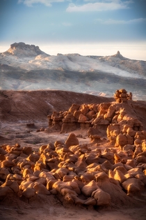 Ethereal light at Goblin Valley State Park in central Utah 