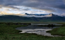 Everlasting sunset in Iceland 
