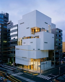 F-Town Building Sendai Japan is a -storey restaurant tower designed by Hitoshi Abe to accommodate a variety of bars and eateries