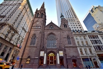 Facade of Fifth Avenue Presbyterian Church by Carl Pfeiffer Midtown New York City 
