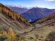 Fall in the Valais Switzerland 