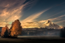 Fall Sunrise in the Mt Hood National Forest region 