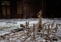 Fallen Chandelier in Abandoned Orphanage 