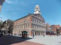 Faneuil Hall in Boston Massachusetts Built in  Architects John Smibert and Charles Bulfinch 