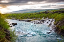 Few times have I caught myself unintentionally jaw dropped This did it Hraunfossar Iceland 