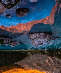 Finding new perspectives in the Dolomites Lago di Sorapis Italy 