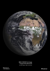 First image of Earth created using data from satellite MSG- 