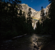 First time chasing Moonbow over Yosemite Falls was a success Yosemite National Park 