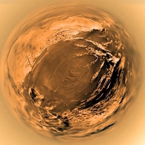 Fish-eye view of Titans surface CreditNASAJPL U of Arizona