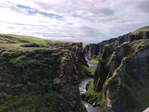 Fjadrargljufur Canyon in Iceland 