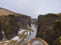 Fjarrgljfur Canyon - winter Iceland February 