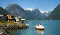 Fjrland seaside village in Norway 