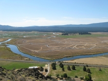 Flood irrigation in the Sprague River Valley Oregon 