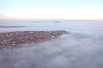 Fog over Istanbul winter is coming 