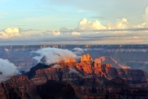 Fog Rising from the North Rim Grand Canyon National Park 
