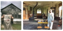 For those of you interested in seeing the inside of our  one-room schoolhouse look no further Grab a sage stick the nearest respirator mask and come on in