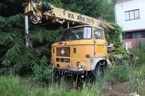 Forgotten IFA W ADK truck mounted crane