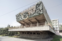 Former Auditorium of the Industrial Technical College in Tbilisi Captured in April 