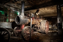 Found a Robert Bell steam powered tractor in an abandoned garage in Detroit These were manufactured from -   opacityus