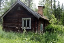 Found an old cottage in the middle of the forest near Gvle Sweden 