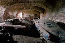 Found underneath a castle in Belgium Forgotten Italian Alfa Romeo cars Stored away for decades in a labyrinth of underground rooms and corridors 