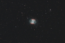 Four nights imaging the Dumbbell Nebula from the backyard