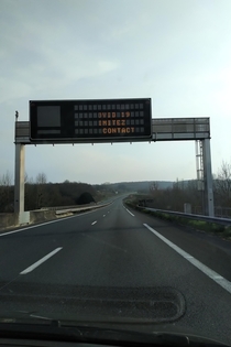 France yesterday Alone on the usually busy highway OC