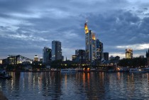 Frankfurt am Main at dawn Germany 