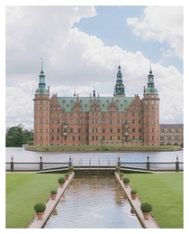 Fredriksborg castle in Frederiksborg Denmark
