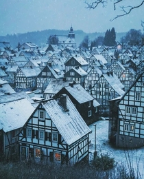 Freudenberg Germany A well-preserved fairytale village of around  timber-framed houses built in the th century